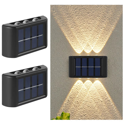 Applique Murale Solaire Extérieur LED Étanche Crépuscule à l'Aube