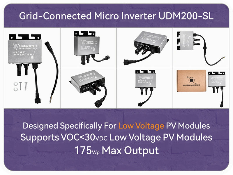 Micro-Onduleur Solaire MPPT Balcon 100-200W