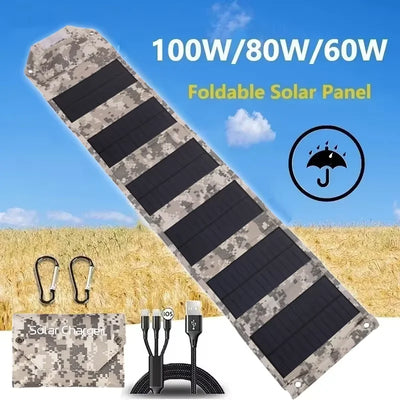 Panneau Solaire Pliable 60W 80W 100W Camping