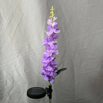 Lampe Solaire Fleur de Jacinthe Blanc Chaud Extérieur