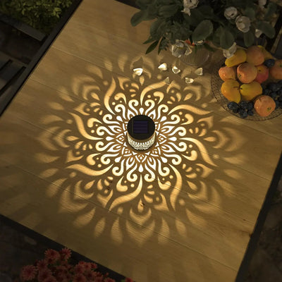 Lampe Solaire Décorative Extérieur Projection Diamant Murale