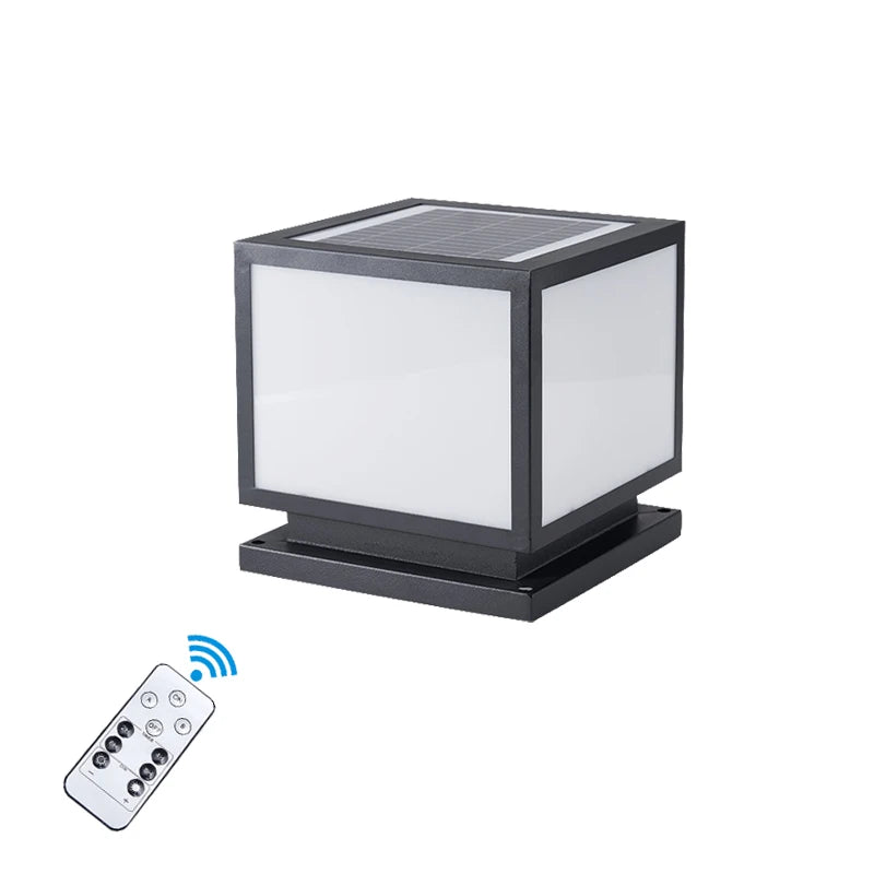 Lampe Solaire de Pilier Portail Étanche IP65