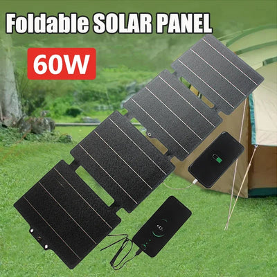 Panneau Solaire Pliable 60W Type-C USB