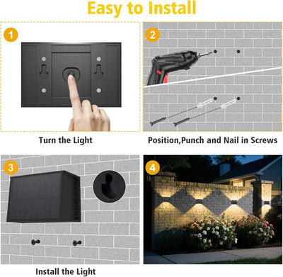 Applique Solaire Murale Extérieure 3000K - vue 5