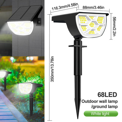 Projecteur Solaire LED Paysage 3 Modes Jardin Cour