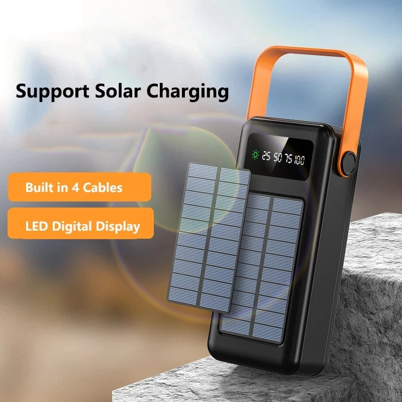 Batterie Externe Solaire à Panneau 100000mAh