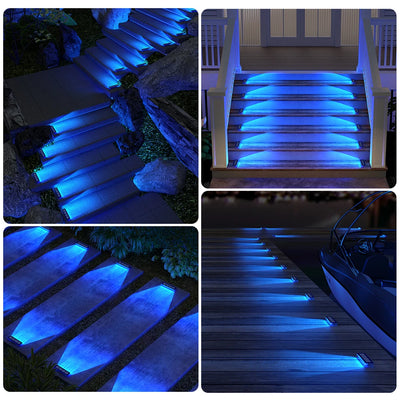 Spot Solaire Escalier LED IP68 Étanche Anti-Vol Extérieur