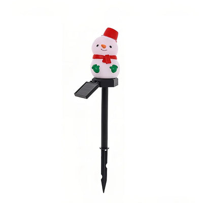 Lampe Solaire Noël Sapin Père Noël et Bonhomme Étanche