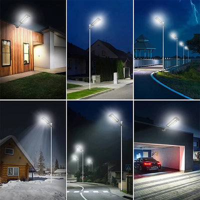Lampe Solaire de Rue Murale LED Détecteur Mouvement 3 Modes