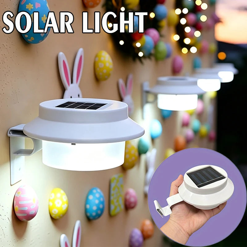 Applique Murale Solaire Extérieur 4 LED à Clipser Clôture Rambarde Escalier