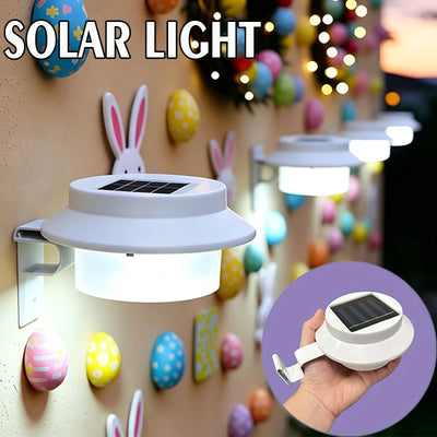 Applique Murale Solaire Extérieur 4 LED à Clipser Clôture Rambarde Escalier