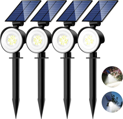 Projecteur Solaire 53 LED Étanche Éclairage Paysager Cour