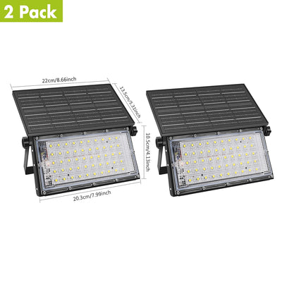 Projecteur Solaire Portable Pliable LED Étanche Sécurité Extérieur