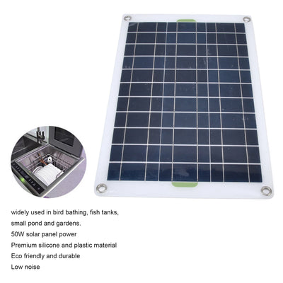 Kit Pompe Solaire 800 L/h 12V Silencieuse pour Jardin