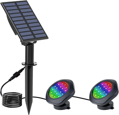 Projecteur Solaire Submersible Bassin Piscine RGB IP68