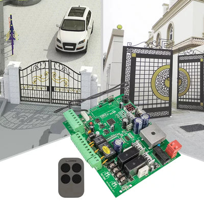 Carte de Commande Portail Battant Solaire 12V 24V