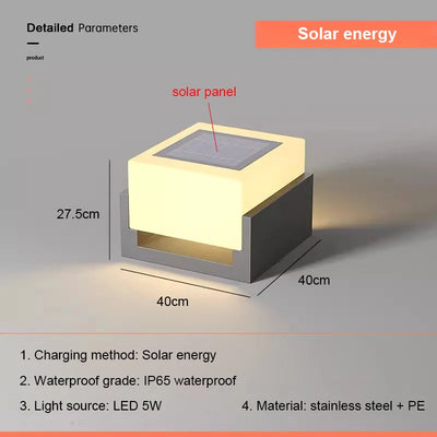 Lampe Solaire de Poteau Murale Extérieure - vue 13
