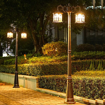 Lampadaire Solaire de Jardin 2 Tetes 2,5 m
