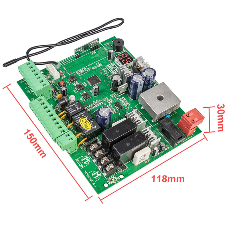Carte de Commande Portail Battant Solaire 12V 24V