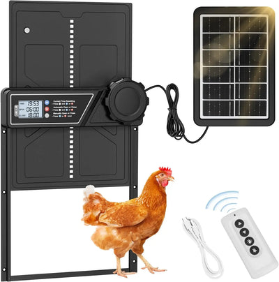 Porte Automatique de Poulailler Solaire Capteur Jour et Nuit