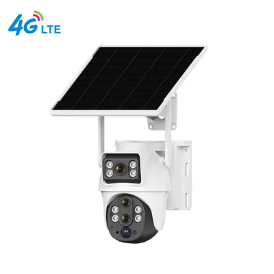 Caméra Solaire 4G Double Objectif Zoom 10X