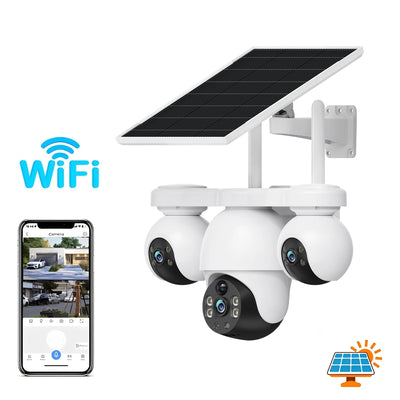 Caméra de Surveillance Solaire 3 Objectifs 4G - vue 7
