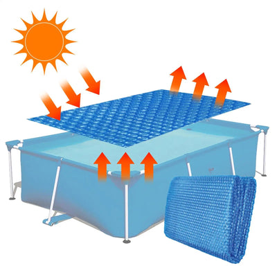 Bâche à Bulles Solaire Rectangulaire Chauffante pour Piscine