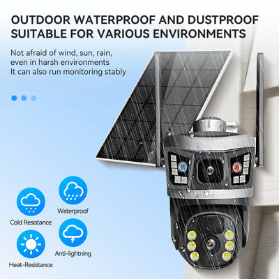 Caméra de Surveillance Solaire 4G Double Objectif - vue 6