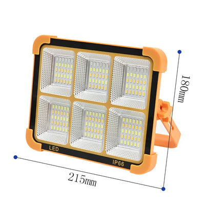 Projecteur Solaire Portable LED Rechargeable 100W