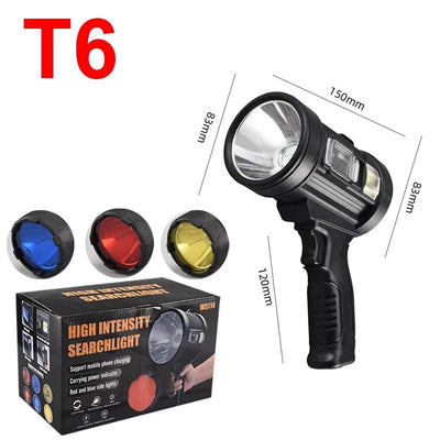 Lampe Torche Solaire LED Rechargeable 1000000lm Camping Chasse