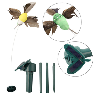 Décoration Solaire Papillons et Oiseaux Dansants pour Jardin