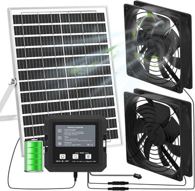 Extracteur Solaire Double avec Minuterie et Détection Infrarouge