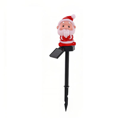 Lampe Solaire Noël Père Noël Sapin et Bonhomme de Neige