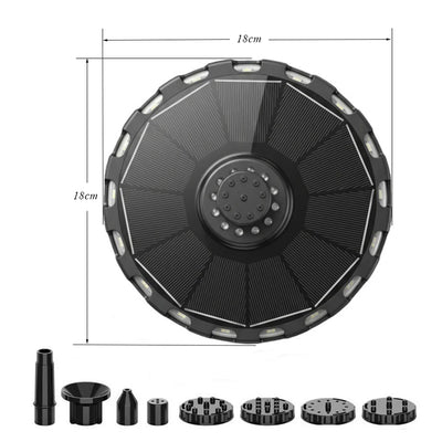 Fontaine Solaire 3,5W Pompe à Eau Jardin Bassin 7 Couleurs