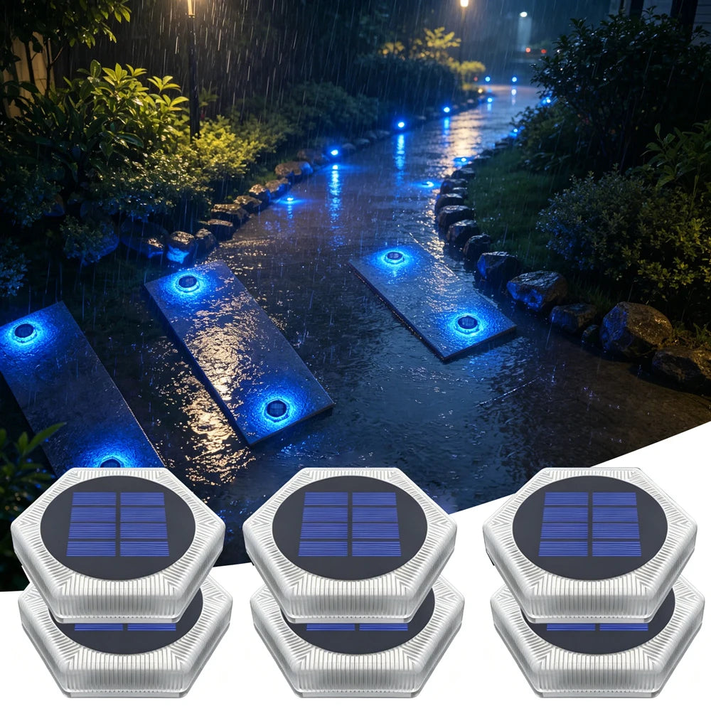 Spot solaire encastrable de sol étanche IP68 pour allée