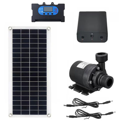 Pompe Solaire Submersible 800 L/h 500W 12V Bassin Fontaine