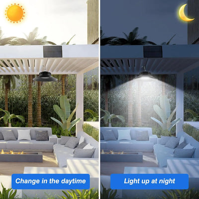 Lampe Solaire Suspendue 3 Couleurs avec Télécommande