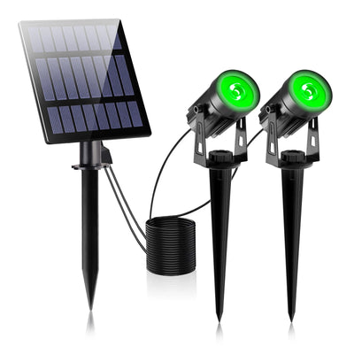 Spot Solaire Paysager LED Vert Étanche IP65 Jardin Extérieur