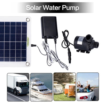 Pompe Solaire Submersible 800 L/h 500W 12V Bassin Fontaine