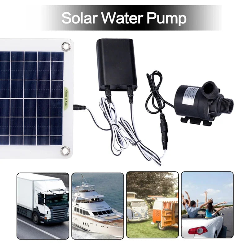 Pompe Solaire Submersible 800 L/h 500W 12V Bassin Fontaine