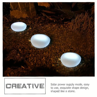 Lampe Solaire Extérieur Imitation Rocher Décorative pour Jardin