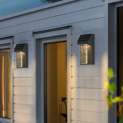 Applique Solaire Murale Extérieure Cristal Étanche