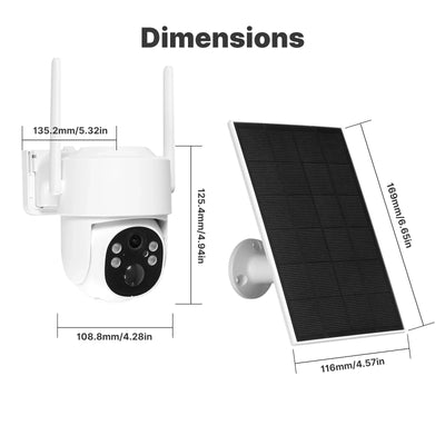 Caméra de Surveillance Solaire 4MP WiFi 4G - vue 6
