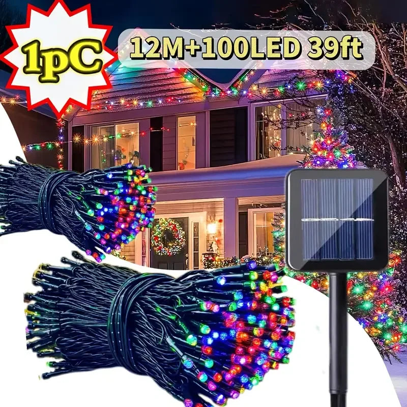 Décoration Solaire Noël Extérieur Étanche pour Jardin