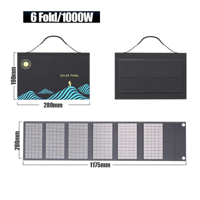 Panneau Solaire Pliable 1000W Sac USB DC
