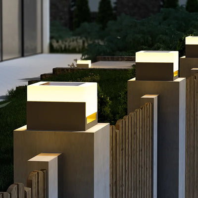 Lampe Solaire de Poteau Murale Extérieure