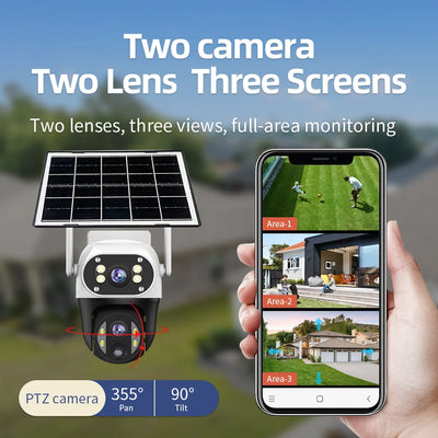 Caméra solaire 4G PTZ avec zoom 10X