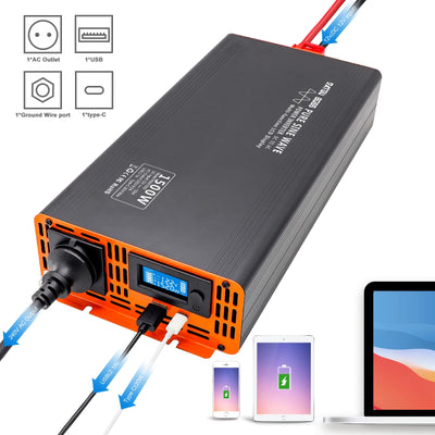 Convertisseur Solaire Onde Pure 1500W LCD