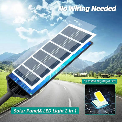 Lampadaire Solaire Extérieur Puissant Usage Professionnel