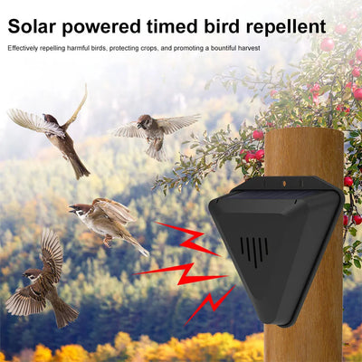 Répulsif Solaire Oiseaux à Minuteur 13 Sons IP55